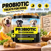 Petjoy Probiotic Treats for Dogs Chicken Flavor with Pumpkin 4.5 Billion CFU Digestive Enzymes Prebiotics Gut Immune Health Supp 3