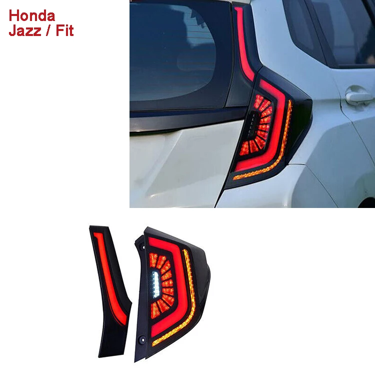 

wholesaler tail light for Honda jazz/fit 2014-2020 Start-up Animation Sequential Turn Signal Rear Lamp Assembly Accessar