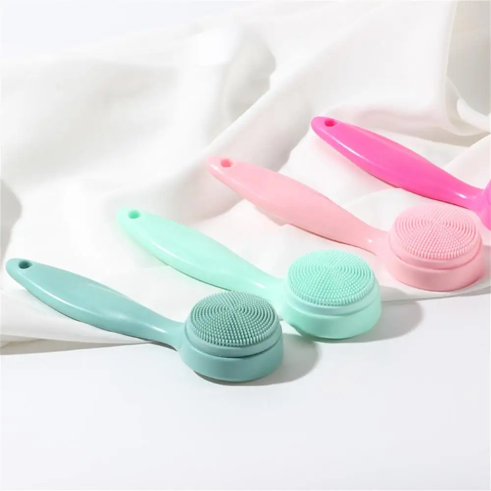 Manual Cleaning Brush Easy To Use Deep Cleaning Soft Fur Promote Blood Circulation Improves Skin Texture Manual Cleansing Brush