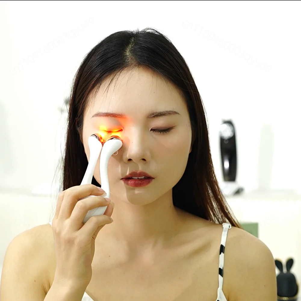 Dual‑Head EMS RF Facial Massager Portable Face Eye Neck Skin Lifting Home Beauty Instrument
