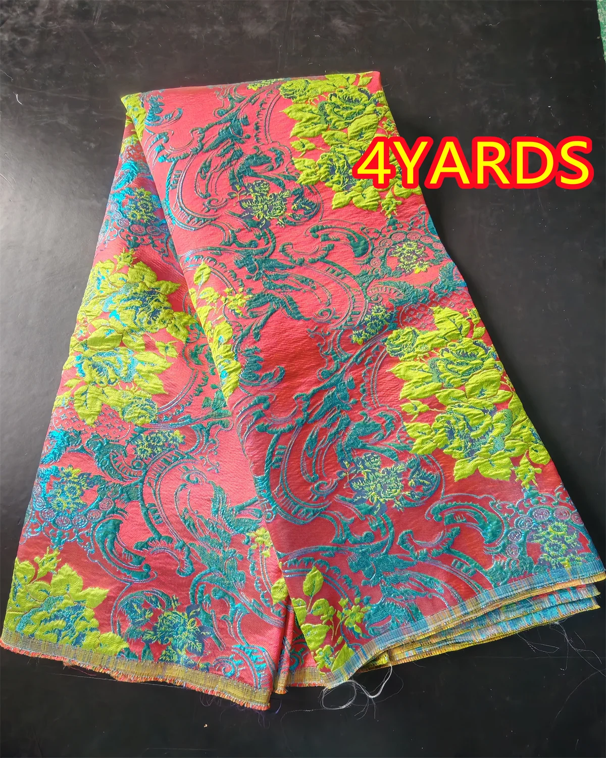 

Кружевная ткань SJD LACE, французский парчовый кружевной материал, 4 ярда, новинка 2026 года, африканское нигерийское жаккардовое кружево с золотым узором, дамасское кружево для пошива женских праздничных платьев