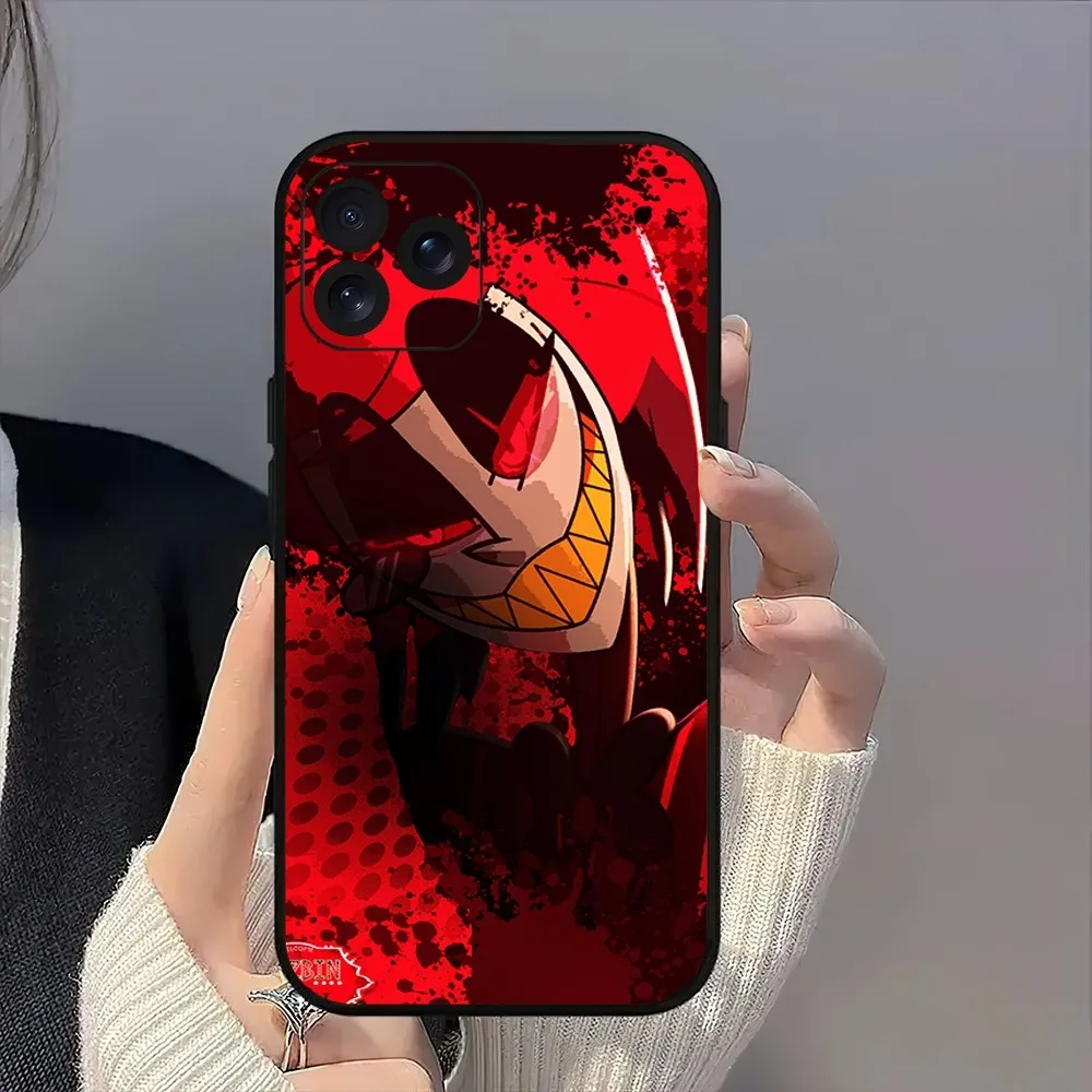 Cartoon H-Hazbin H-Hotel Cool Alastor Phone Case For iPhone 8 14 15 13 12 11 Mini X Xr XS Pro MAX Plus Shell image 5