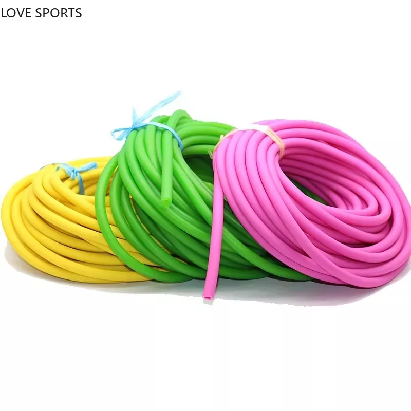 Resistance Band 5-10M 2050 3060 4070 Natural Rubber Band Latex Tube Pull Rope Tourniquet Rope Exercise Bands Fitness Accessories