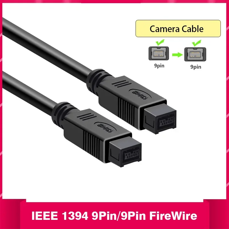 IEEE1394 Cable 800 To 400 Firewire 4P/6P To 9Pin Data Cable IEEE 1394 Industrial Camera Connection Cable High Speed Transmission