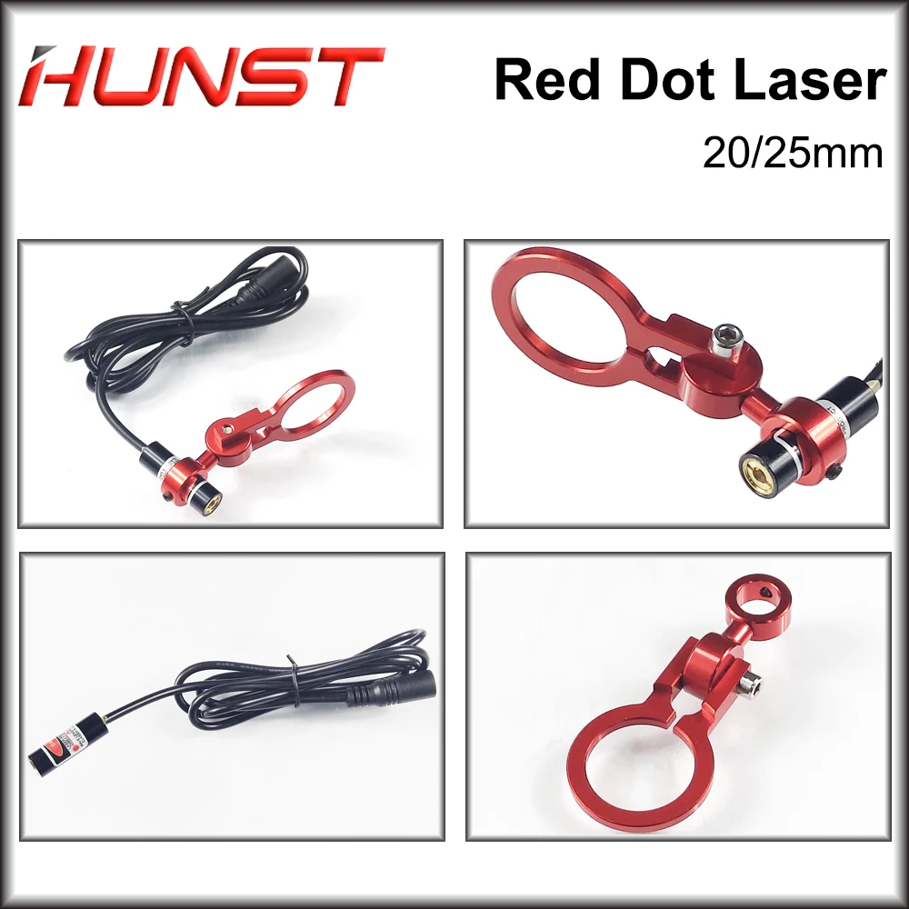 Hunst Red Dot Set Positionering Diode Module Laser Graveur Dia: 20/25mm DC 5V Voor DIY Co2 Laserkop