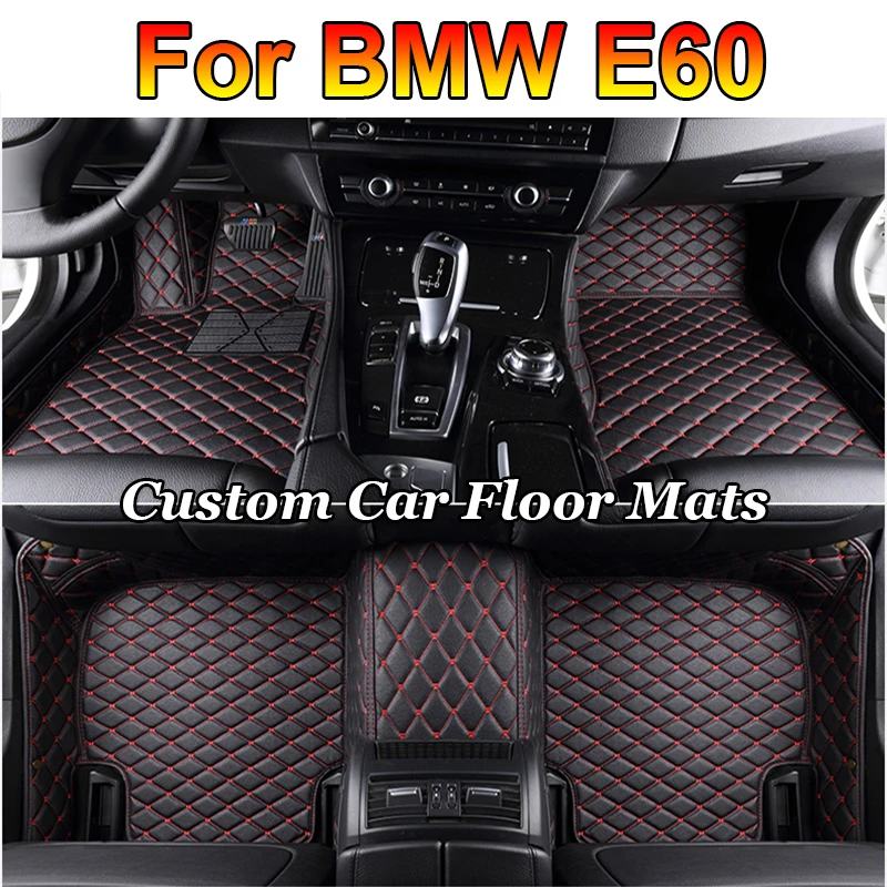 

Custom Made Leather Car Floor Mats For BMW E60 2004 2005 2006 2007 2008 2009 2010 Carpet Rugs Foot Pads Accessories