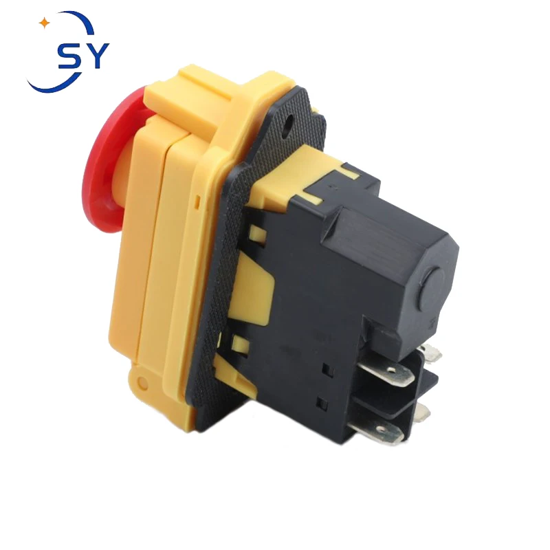 1PC Electrician Switch YH02-A Flip Small Panel AC220V Electromagnetic Start Button Machine IP55 Waterproof Magnetic 16A