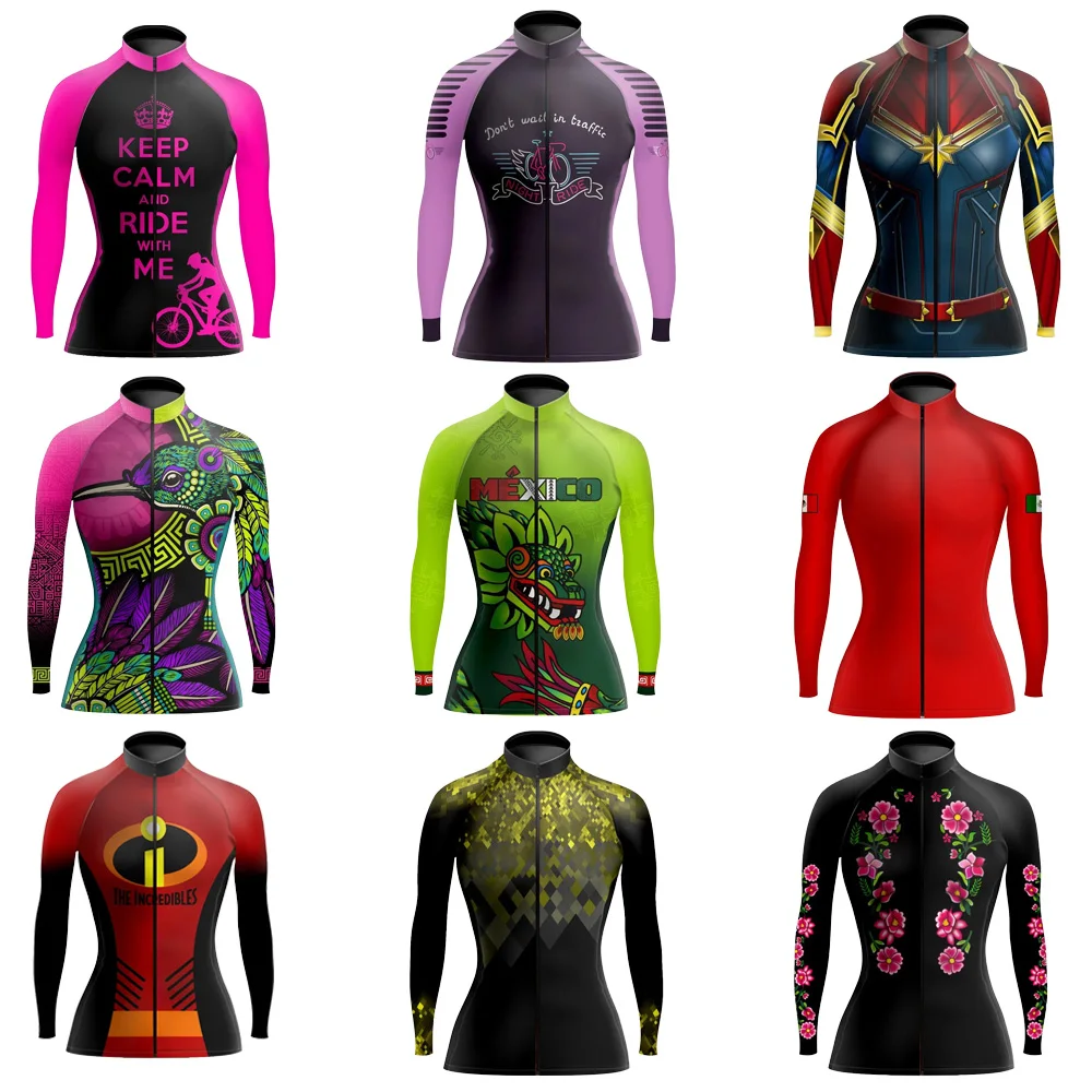 

Женский велосипедный трикотаж с длинным рукавом, весенне-осенняя одежда Annals, одежда для велосипеда, пальто для горного велосипеда MTB