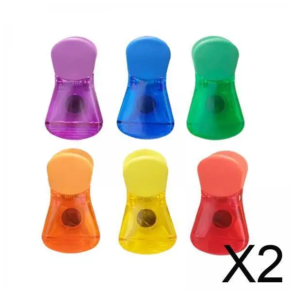 

Набор из 2x6 зажимов для пакетов с едой, для хранения продуктов, для дома и кухни, для хлеба, улучшенная упаковка