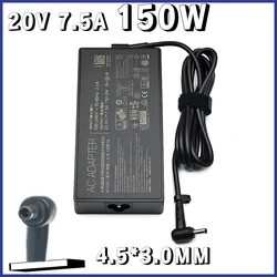 A18-150P1A ADP200075M Laptop Charger 20V 7.5A 150W 4.5x3.0mm AC Adapter PowerFor Asus X571 X751G X571LI X571LH VX60G T9750 UX535