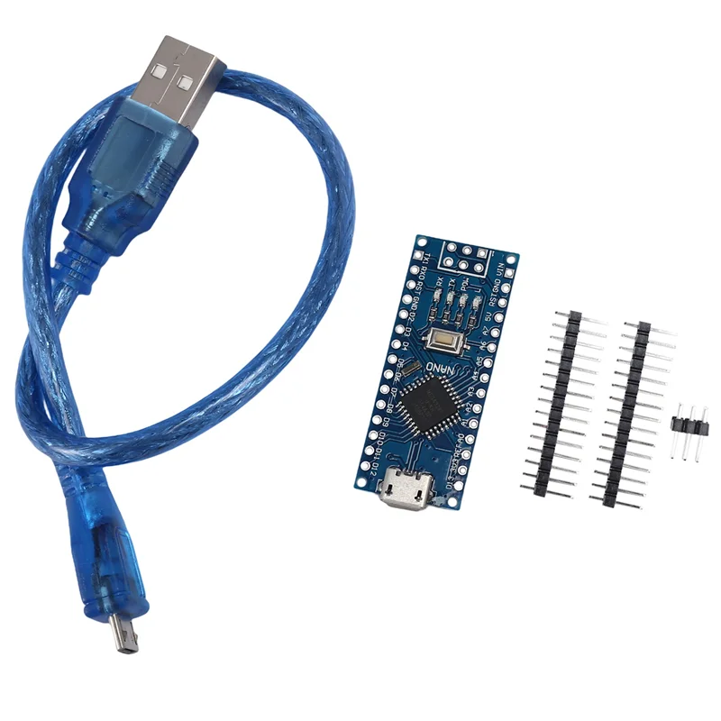 وحدة طاقة نانو V3.0 ATMEGA328P CH340G MICRO/TYPE-C/MNI مع رأس الدبوس نسخة محسنة أسلاك لوحة بدون لحام