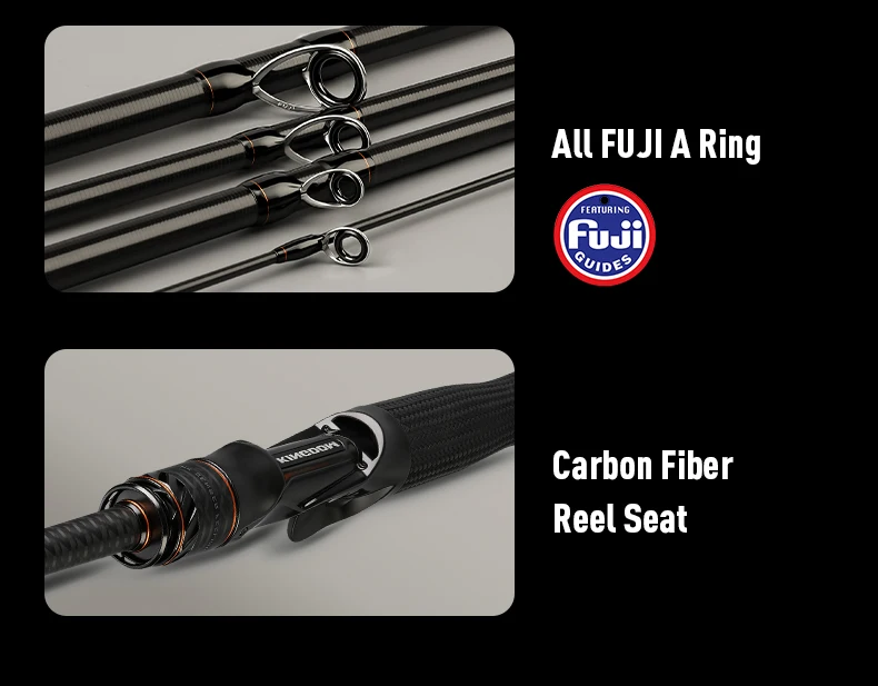 KingdomFishing Angelrute C2.26m/2.46m/2.59m/2.76m/2.74m/3.2m/3.6m M M+ MH Power Zweigriff FUJI A Weitwurf-Angelruten – Detail 11