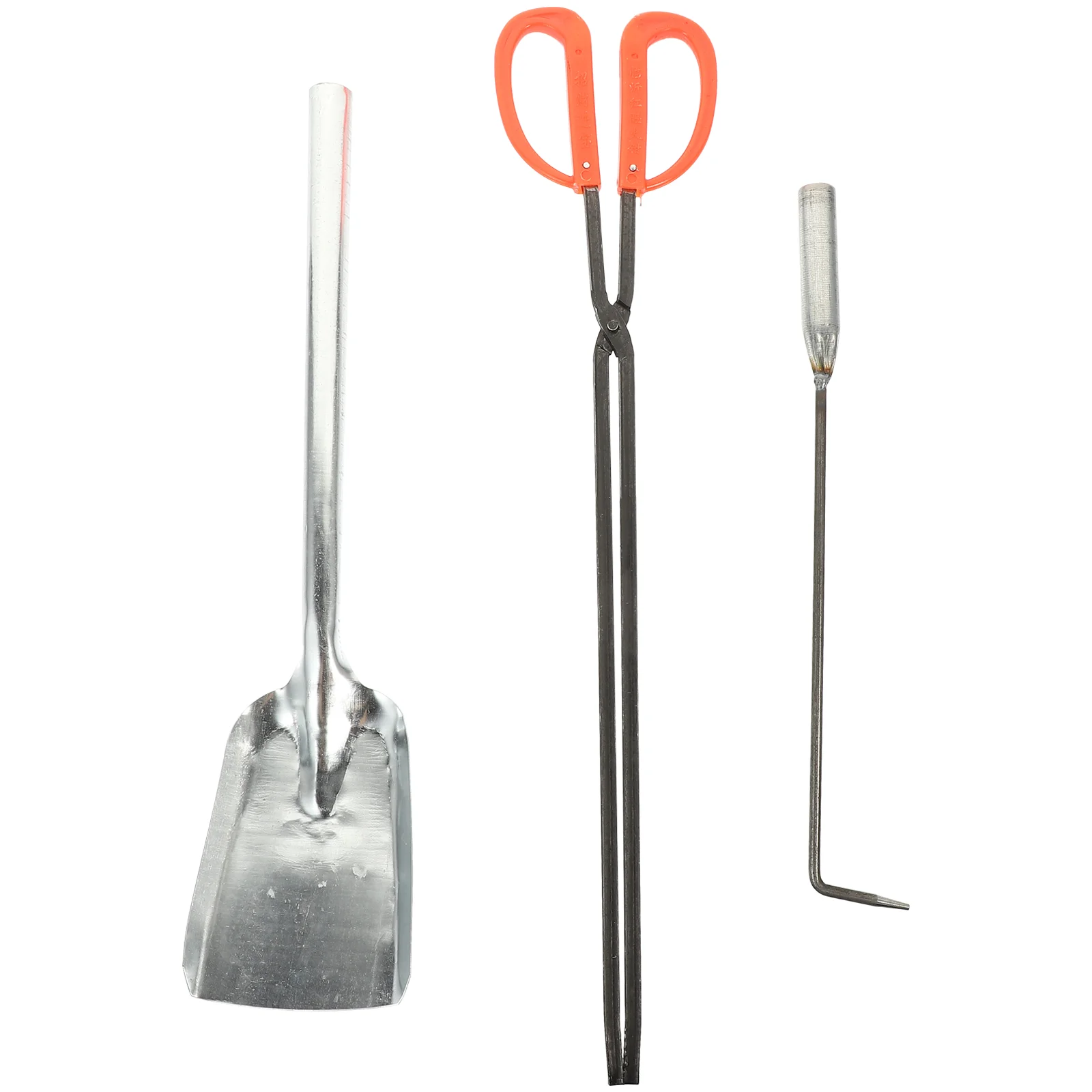 

3pcs Fireplace Tools Set Compact Lightweight Heavy Duty Wear Resistant Smokeless Starter Pit Griddle Accessories Iron Supplies