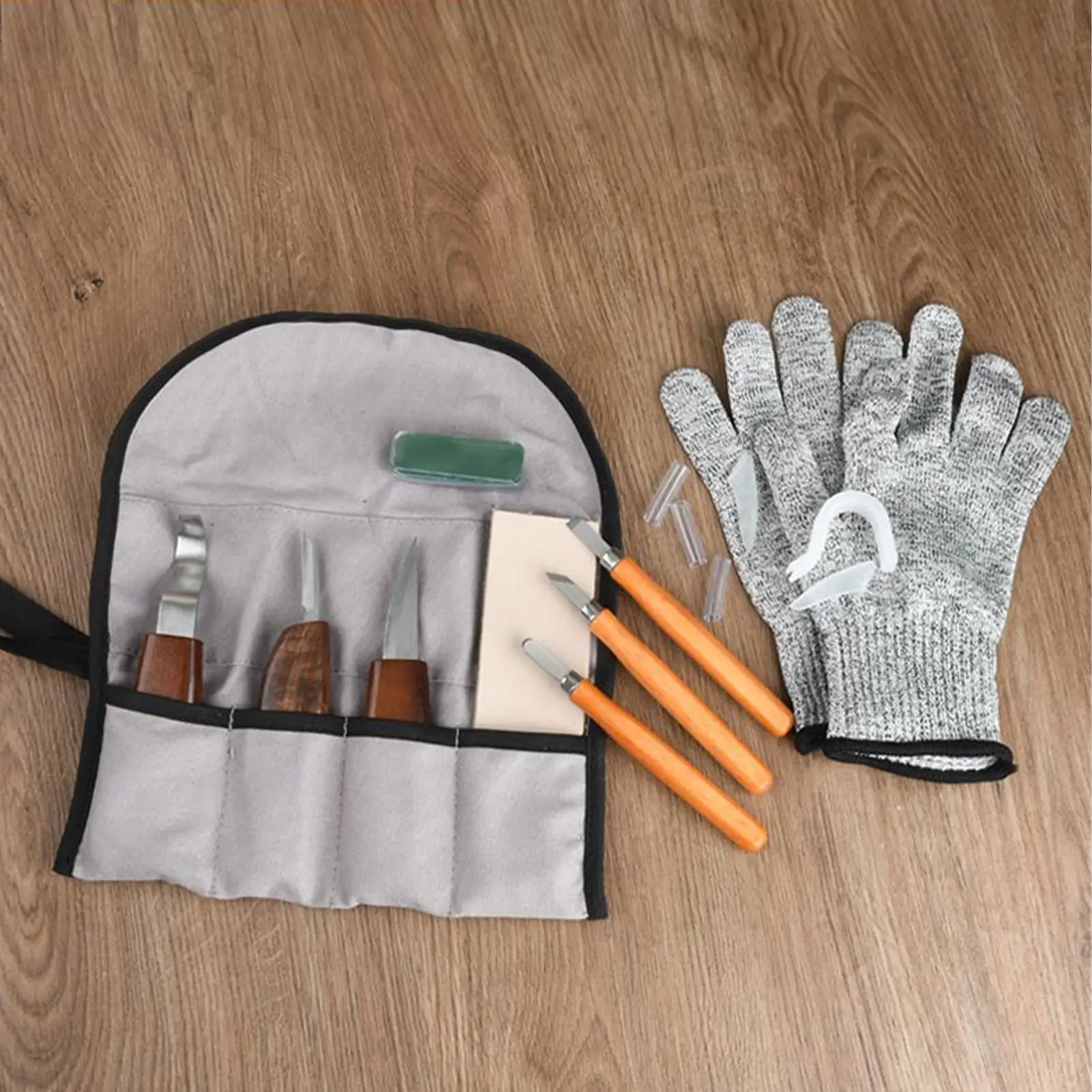 

Carving Tools Craft Engraving Cutter 10 Pieces Kit Wood Carving Set With Storage Bag For DIY Lovers Beginners Carpenters