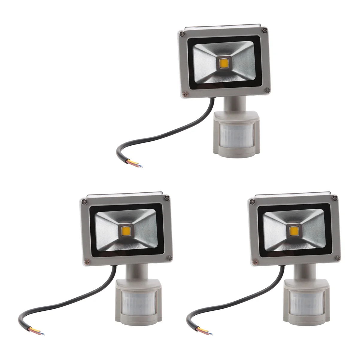 

A79I 3X Warm White LED Spotlight Floodlight Spotlight Floodlight with LED Lighting and PIR Motion Sensor (10 Watts)