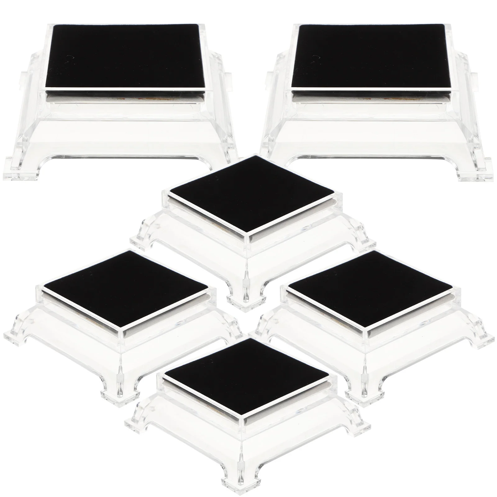 

6Pcs Bracelet Display Stand Transparent Acrylic Square Watch Holder for Jewelry Rack Storage Home Office Commercial Display