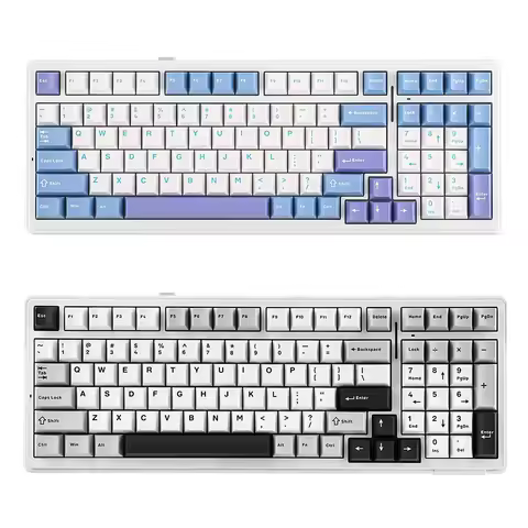 AULA F99 Gaming Mechanical Keyboard Three Mode 2.4G Wireless Bluetooth Hot Swap E-Sports RGB For PC Gamer Gift Laptop Typing