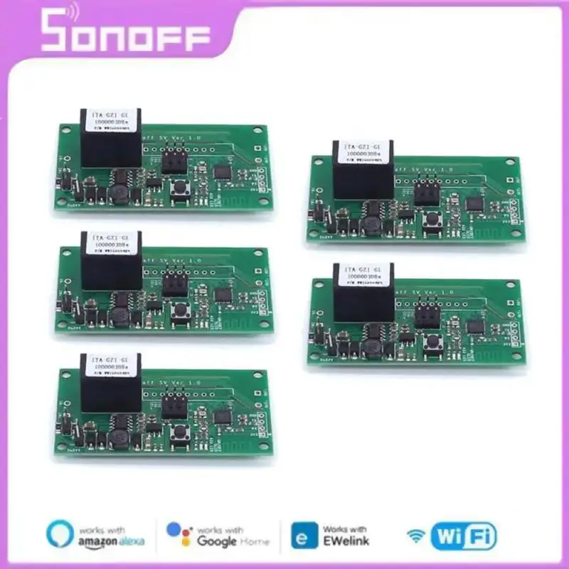 SONOFF SV Wifi Smart Switch Schakelaar Relay 5-24V Safe Voltage Switch EWeLink APP Home Module Support Alexa,Google Home Nest