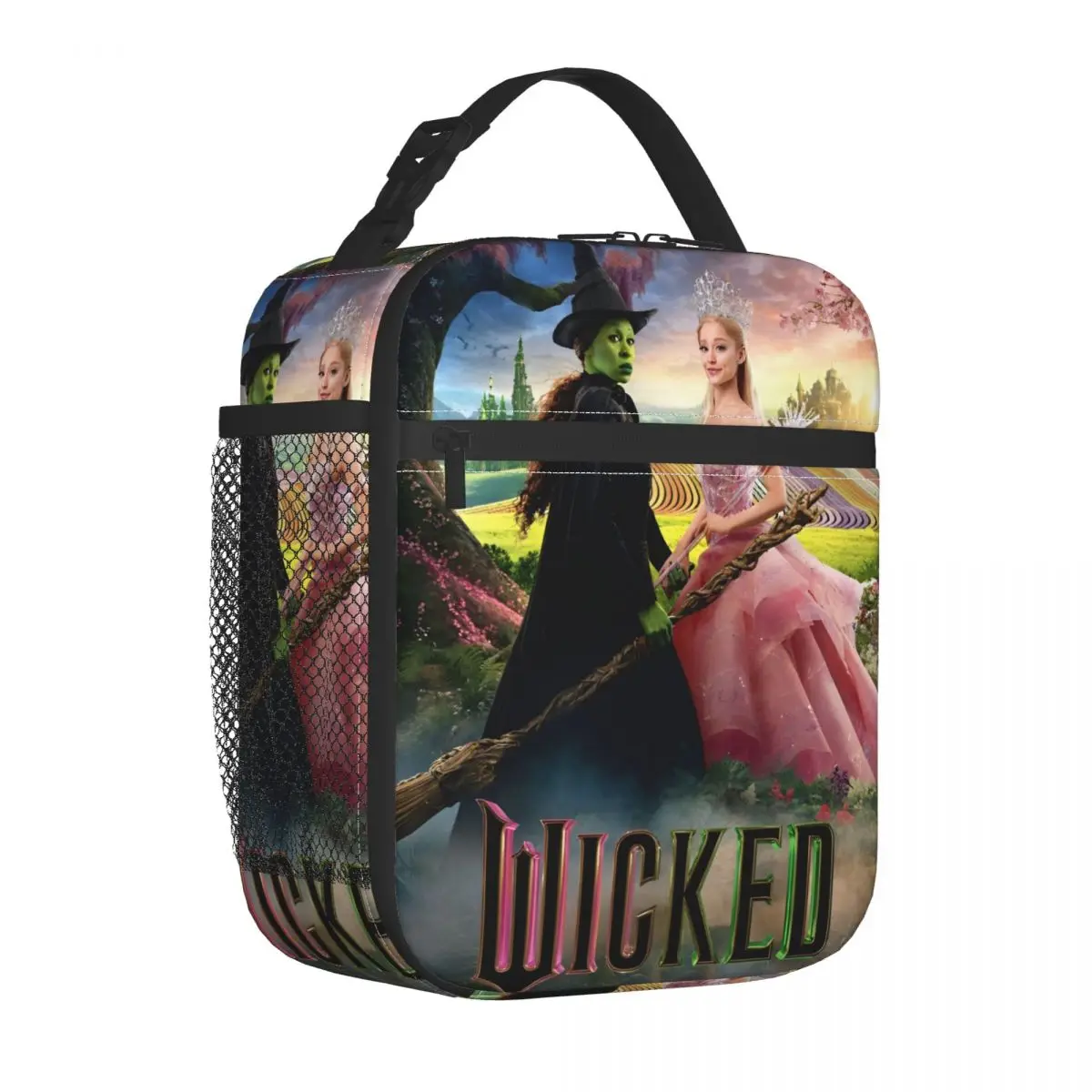 Wicked Elphaba & Glinda Insulated Lunch Bags Leakproof Movie Meal Container Cooler Bag Tote Lunch Box Beach Picnic Men Women