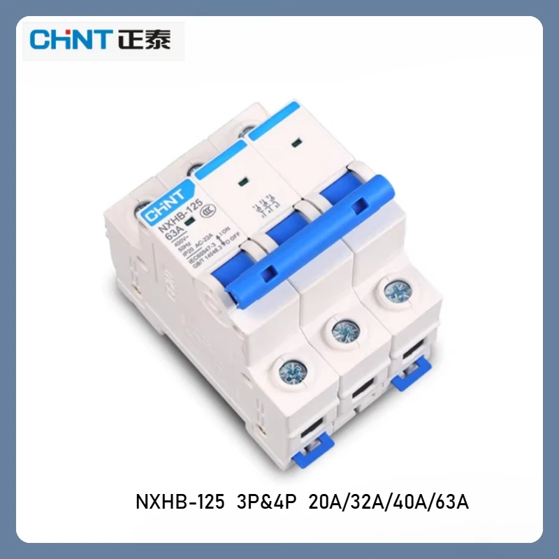 Genuine Chint Kunlun NXHB-125 Mini Isolator Switch 3P/4P 20A/32A/40A/63A Easy Installation for Home & Factory Panels