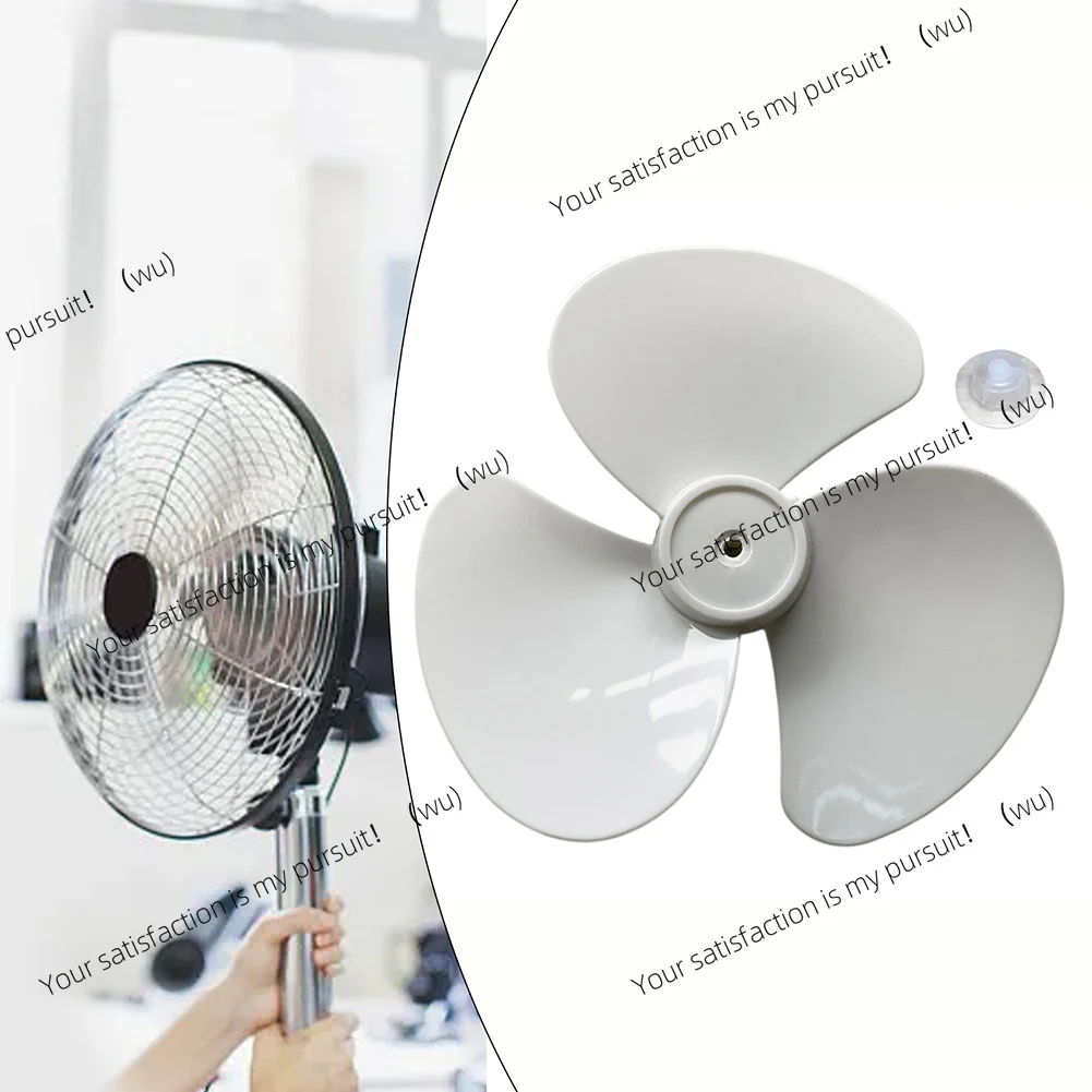 High-Performance 12-Inch Three Leaves Fan Blade: Easy Install & Powerful Airflow Plastic Fan Blade Three Leaves With Nut Cover