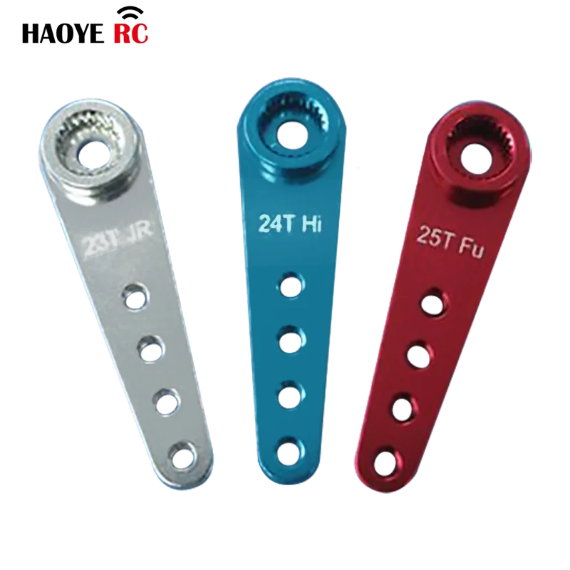 HY 23T 24T 25T CNC Metal RC Servo Arm Extension Horn 37mm For 1/10 RC Car Boat For RC Accessories Replacement Parts