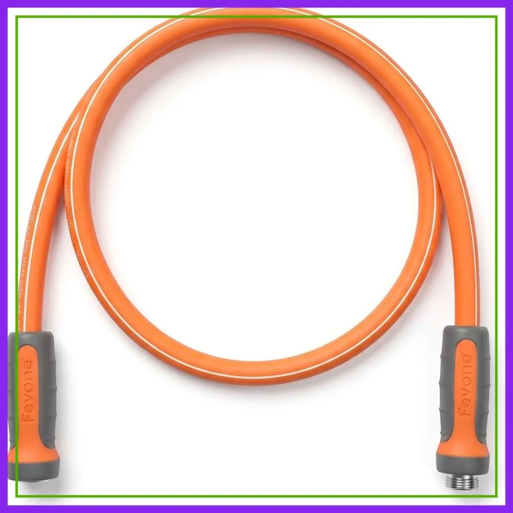 

6ft Short Water Hose, 5/8" ID, 3/4" Aluminum Fittings for Hose Reel & Cart