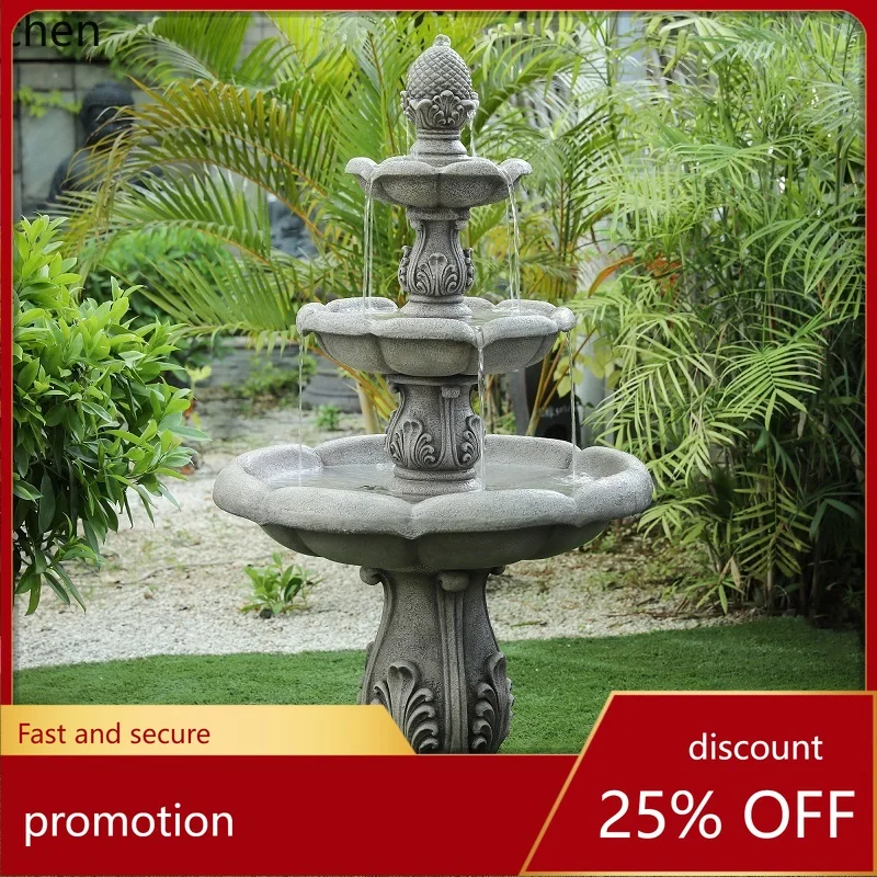 ZMLoutdoor running water fountain ornament circulation pool courtyard garden hotel floor-to-ceiling landscape decoration