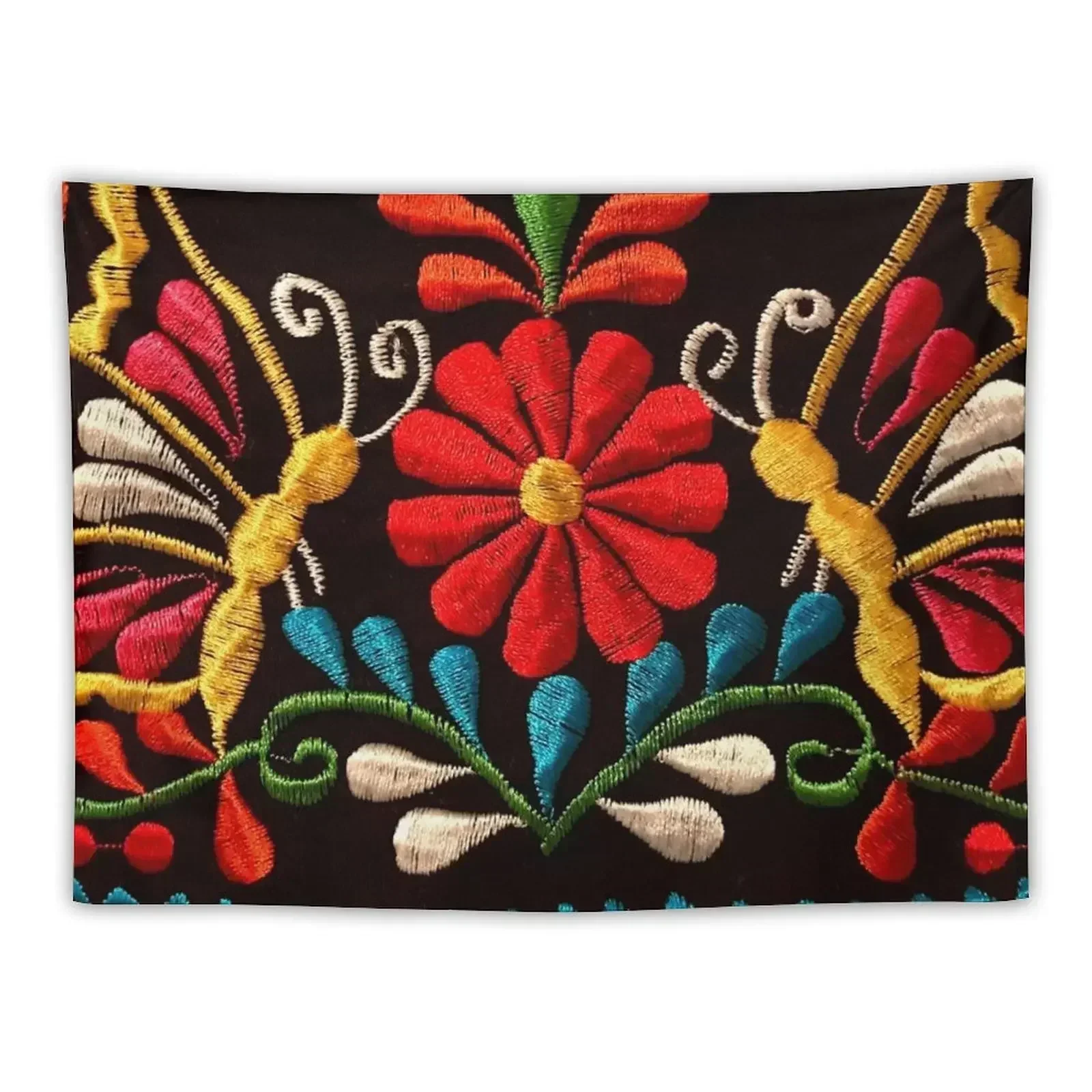 

Butterflies and a Red Flower Tapestry Room Design Aesthetic Room Decorations Tapestry