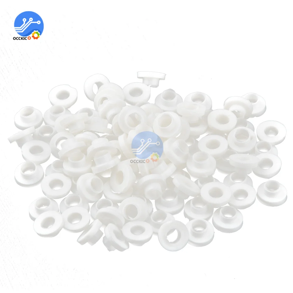 100PCS/Lot Insulating Tablets Insulation Bushing Transistor Plastic Washer Insulation Pads Circle TO-220