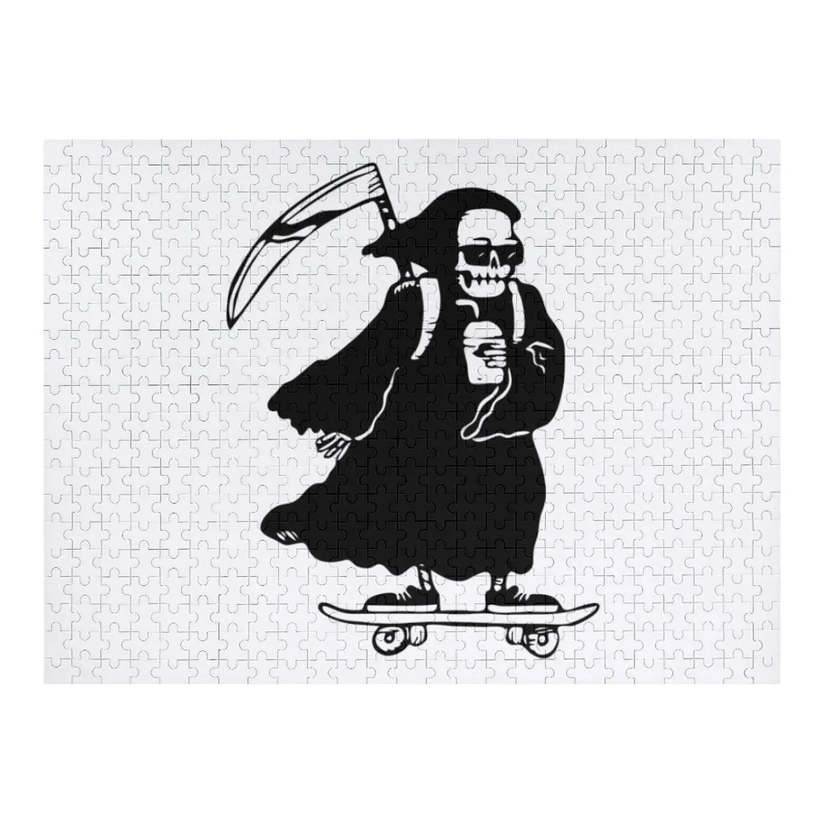 

Death Skater Jigsaw Puzzle Custom Child Personalized Photo Gift Custom Wooden Gift Puzzle