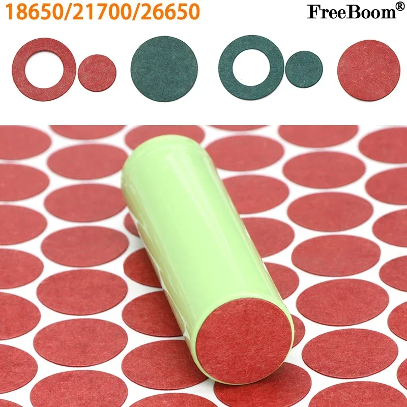 

20/50/100/250/500Pcs 18650 21700 26650 Li-ion Battery Insulation Gasket Pack Cell Barley Adhesive Paper Electrode Insulated Pads