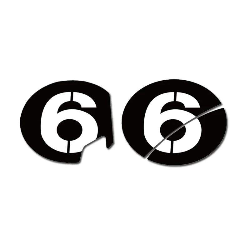 3M Motorcycle Number Sticker Decals Decoration For Vespa Sei Giorni