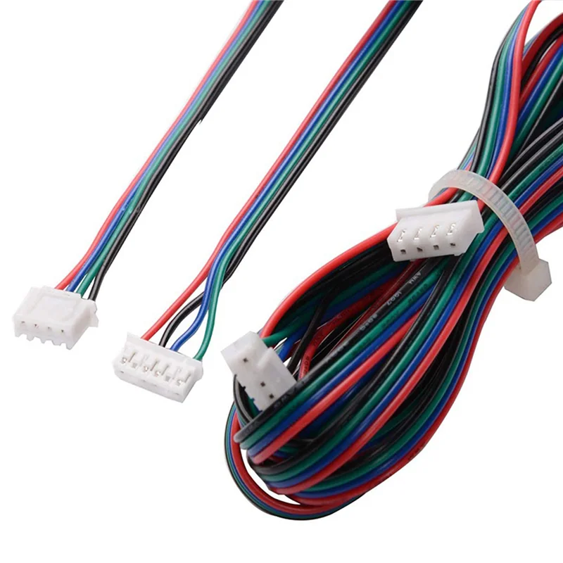 12Pcs 2M 모터 커넥터 케이블 XH2.54 4Pin To XH2.0 6Pin 흰색 터미널 3D 프린터 스테퍼 용 병렬 모터 와이어