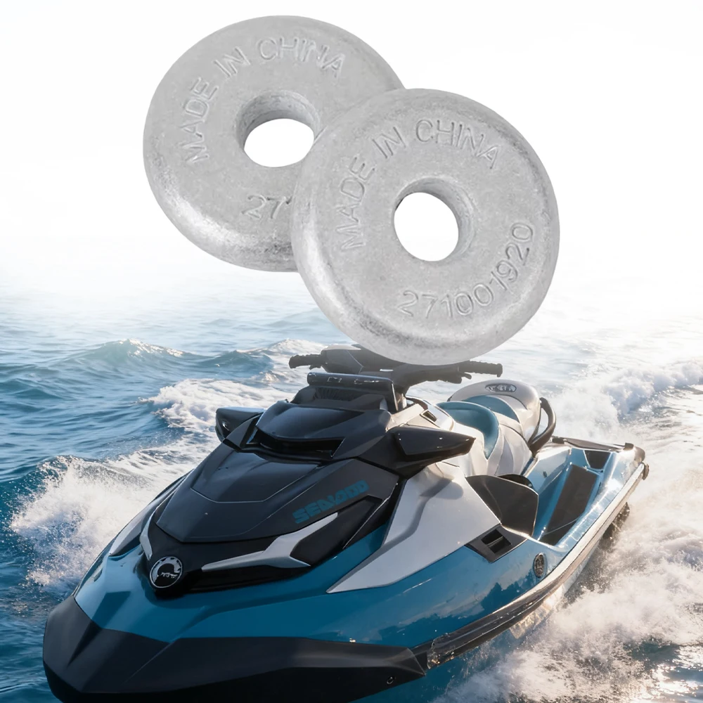 Ánodo de Zinc anticorrosivo para Sea-Doo Spark Trixx 60 90 900 HO ACE GTI 130 GTX 155 170 RXT 230 RXP 300, piezas de embarcaciones, 2 uds.