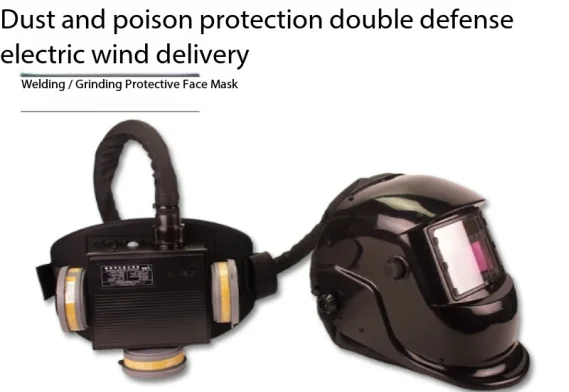 For TIG MIG Arc Welder Auto Darkening Welding Helmet With Powered Air Purifying