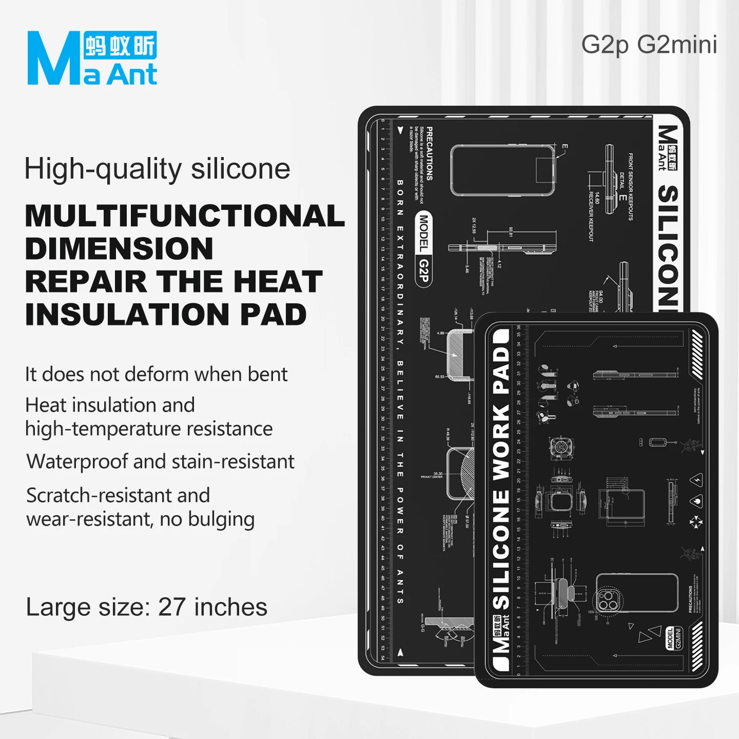 

MAANT G2p G2mini Multi-functional Maintenance Heat Insulation Pad for Mobile Phone Maintenance Motherboard Fixing Pad