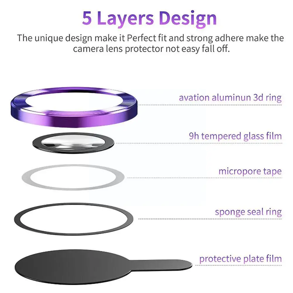 Cristal de lente Protector de cámara para Samsung S23 Ultra Metal Lens Glass para Samsung S23 S22 Ultra S23 Plus S23Ultra Lens Co Q4D7