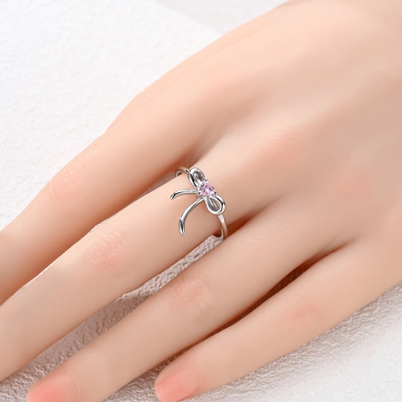 925 فضة البحر الأزرق الكنز غير محدود حبل والقوس و الشمس القمر ستار الزركون حلقة مفتوحة السيدات رومانسية مجوهرات اكسسوارات #3