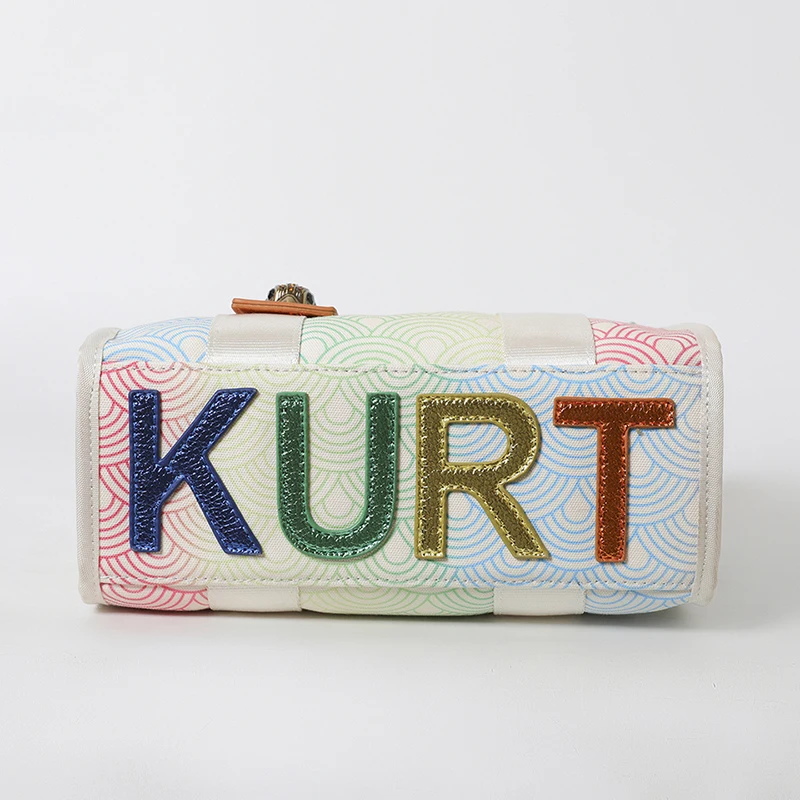 KURT GEIGER LONDON-Bolso de mano de lona para mujer, bolso de gran capacidad, de marca de diseñador de lujo, de hombro, a la moda