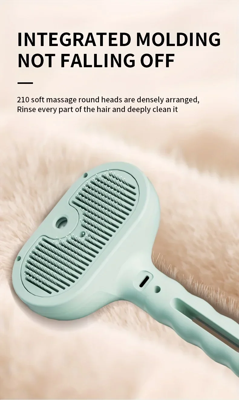 Pet Spray Haar Kamm Professionelle Elektrische Haarglätter Kamm Pinsel Für Katze Haustier Massage Kamm Dampf Pinsel Für Haar Pflege – Detail 1