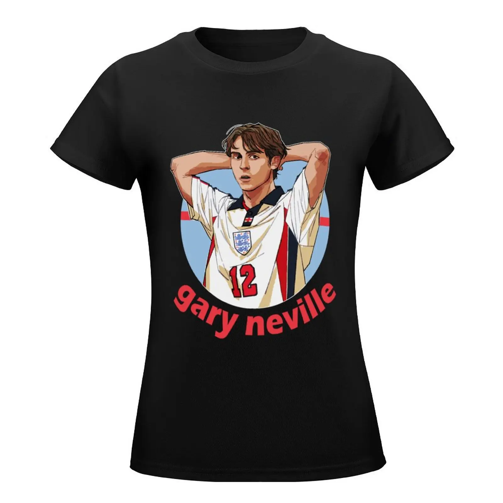 gary neville 2 T-Shirt tees oversized vintage clothes plain t shirts for Women