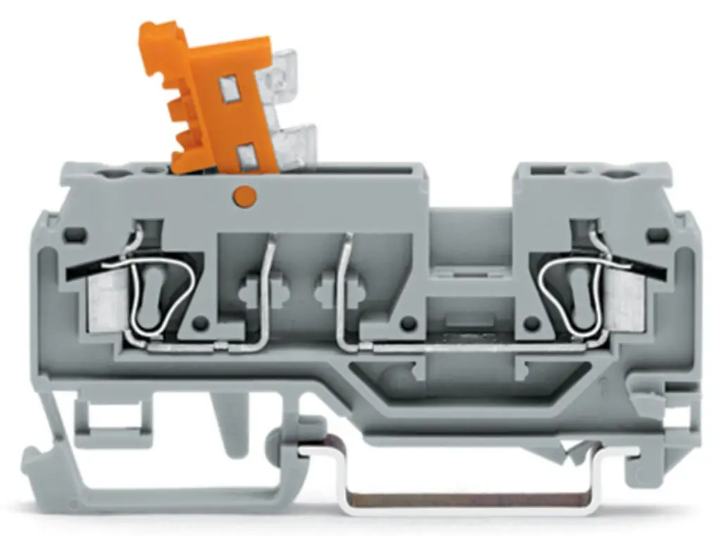 WAGO 280‑870 DIN Rail Disconnect Test Terminal Block 2‑Conductor Knife Disconnect 0.08‑2.5mm² 16A 400V Cage‑Clamp Measuring Term