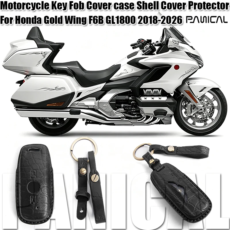 Panical Key Case Key Protection Key Fob Cover case Shell Cover Protector For Honda Gold Wing F6B GL1800 2018-2026 Motorcycle
