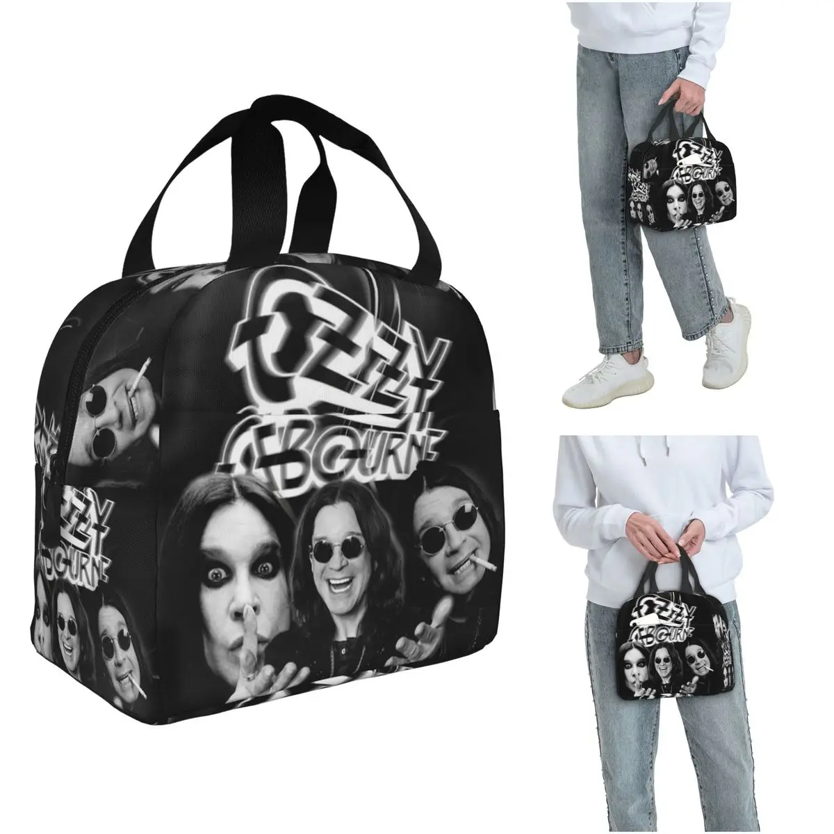 

Термосумка для обедов Ozzy Osbourne для женщин и детей, герметичные контейнеры для еды, термосумка-тоут для обедов