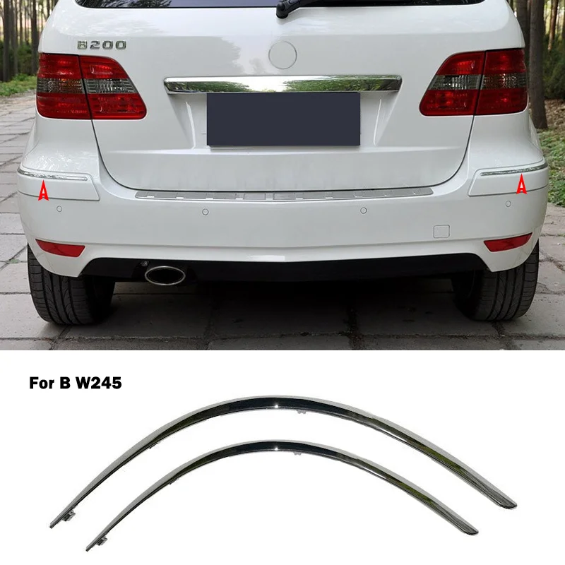 

Rear Bumper Chrome Trim Chromium Styling Cover Accessories A 1698851921 a1698852021 For Mercedes Benz B Class Klass W245