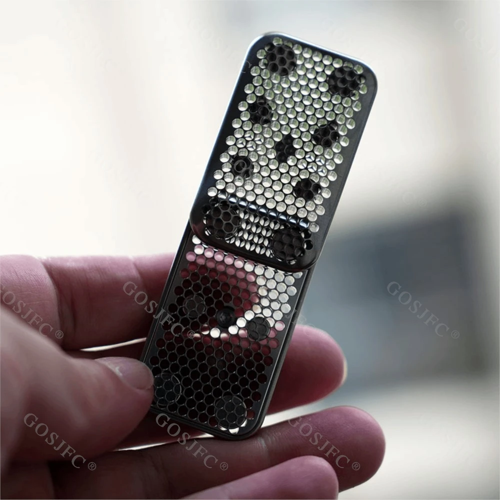 Dense de corail ajourée en titane, curseur de poussée illimité, jouet anti-Stress pour adultes