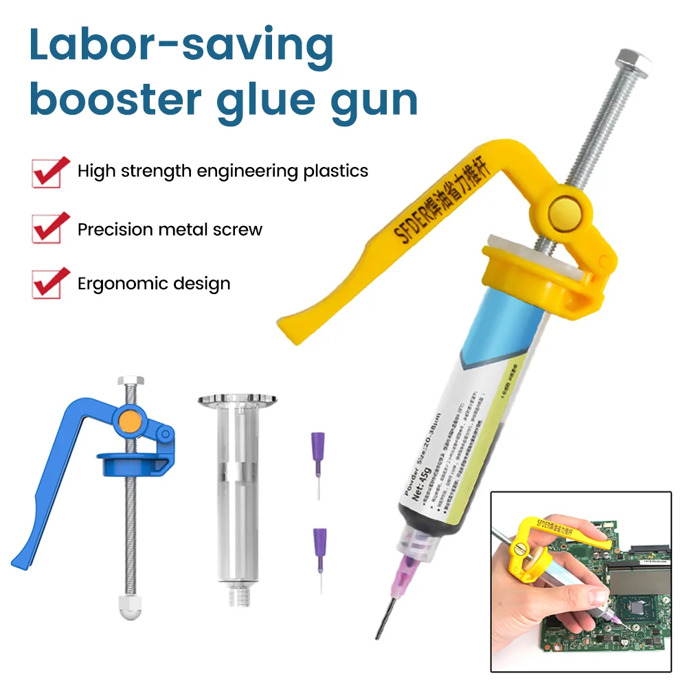 Mini Manual Welding Oil Booster Portable Solder Paste Extruder Circuit Board Repair Propulsion Tool Soldering Accessories Tools