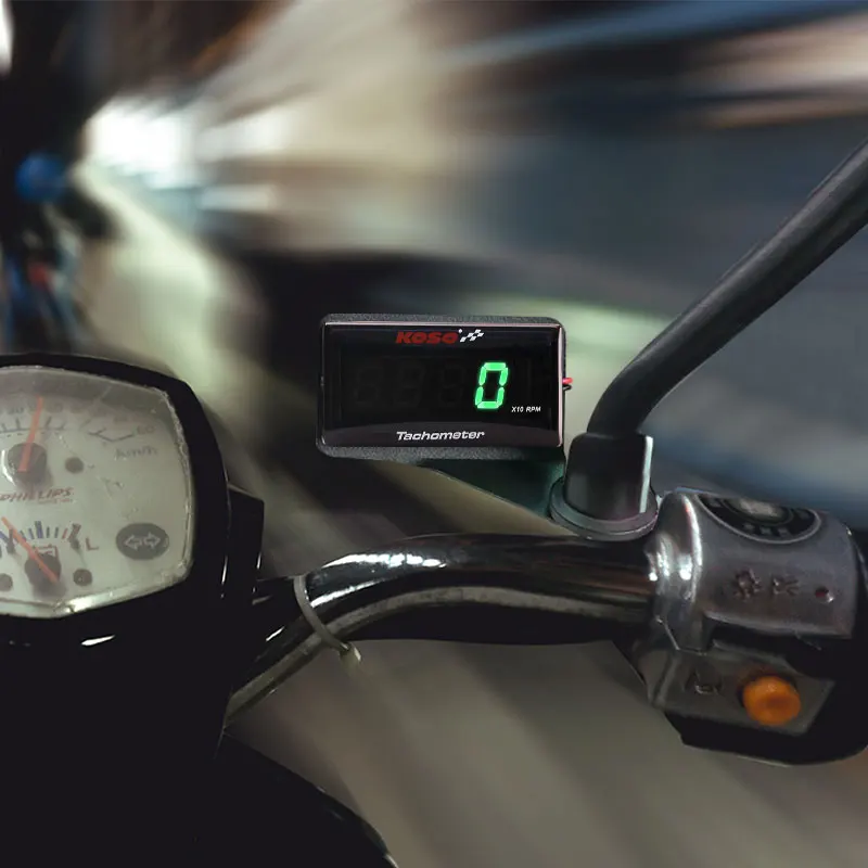 Koso digital speedometer and tachometer for motorcycle 0~2000 rpm Digtal Display With Blue LED