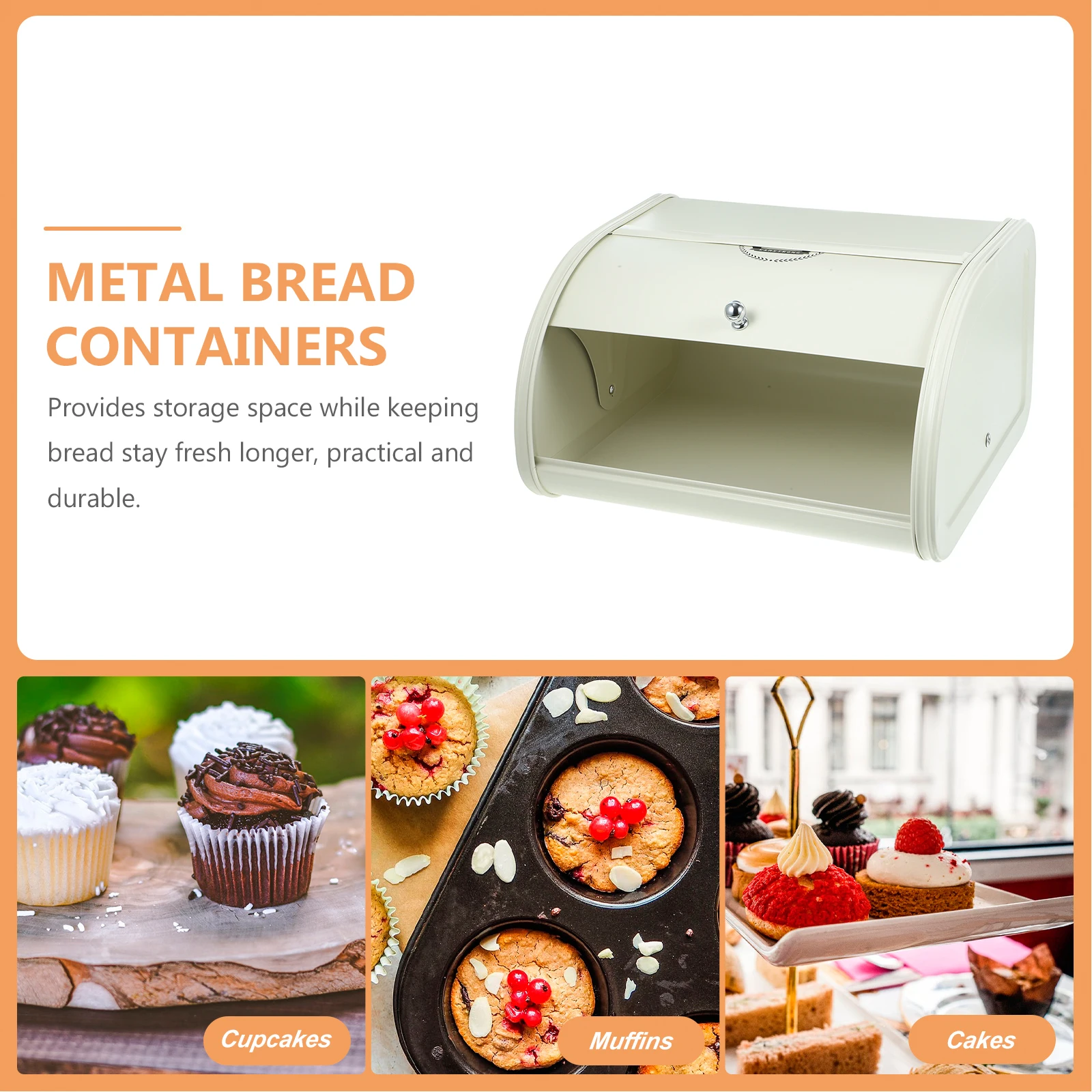 

Контейнер для хранения хлебной коробки, кухонный держатель для еды, органайзер для закусок, хранитель для хлеба, пыленепроницаемая прочная основа, материал высокого качества